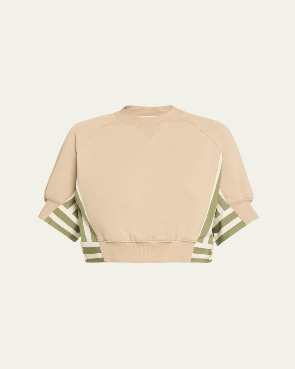 Cropped Combo Sweatshirt